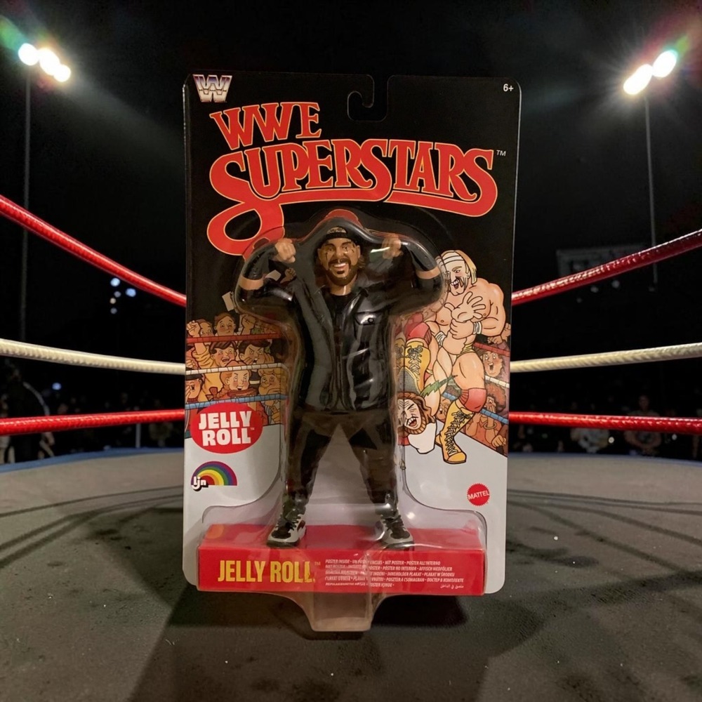 WWE LJN Superstars Series 3 Jelly Roll Black Card Chase Variant | NEW DAMAGED